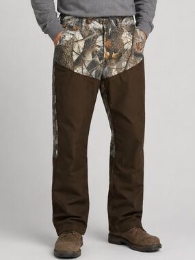 Pro Gear Camo Hunting Pants Brown Reinforced Approx 32x30
